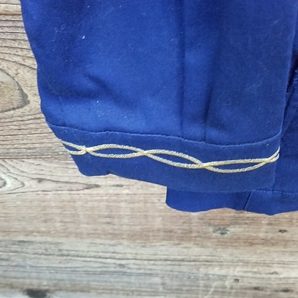 Quacker Factory jacket medium blue twill lurex - Picture 4 of 5
